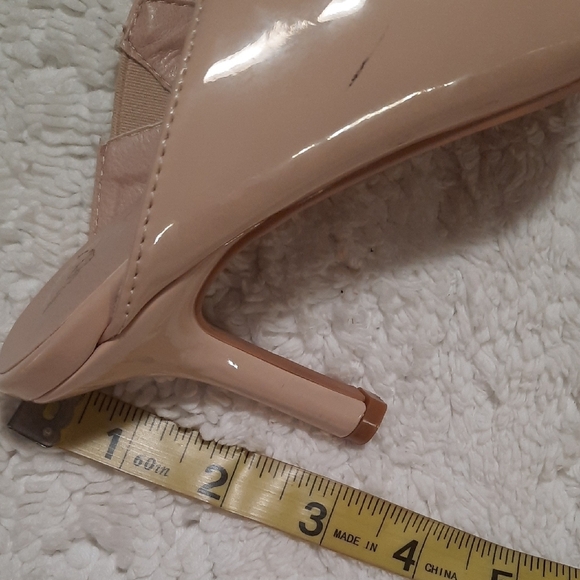 Jessica Carlyle Nude Heels with Rhinestone Strap - Picture 7 of 10